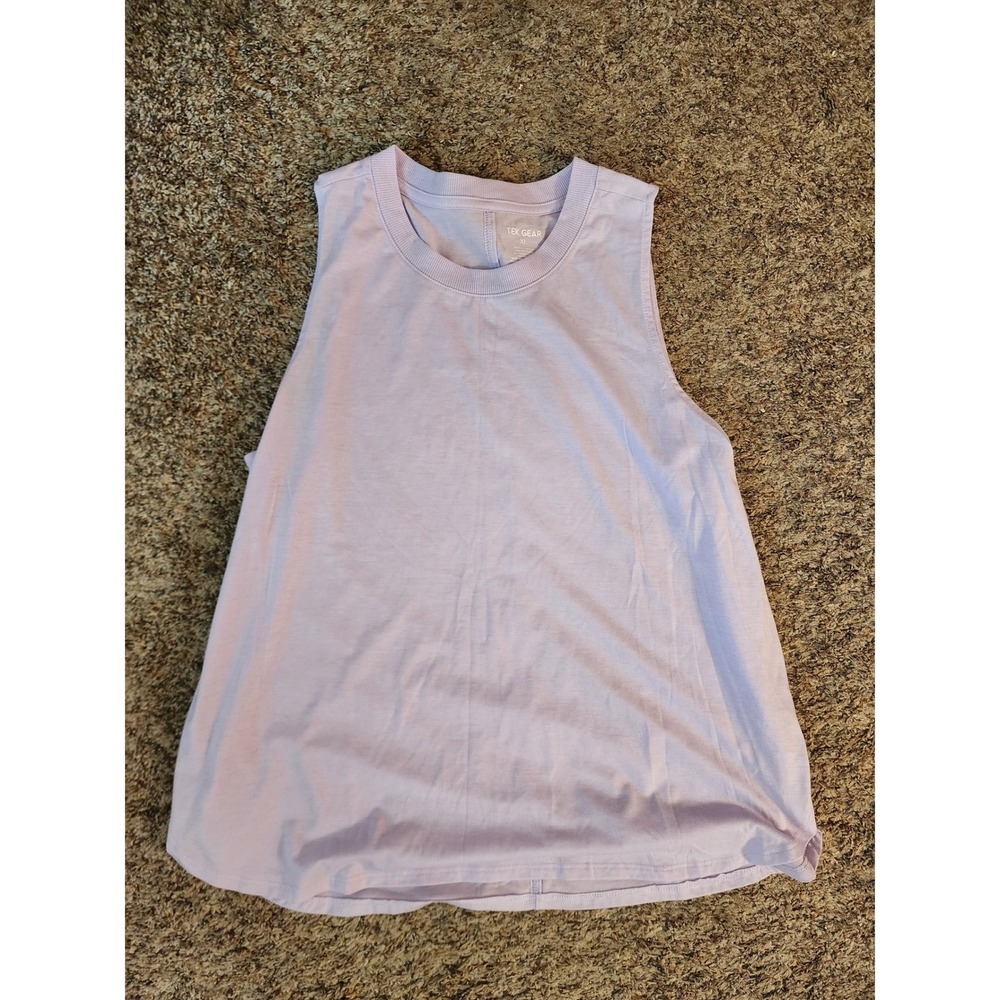 Tek Gear Essential Gear Lavender Purple Muscle Tank Top Size XL Tencel Blend